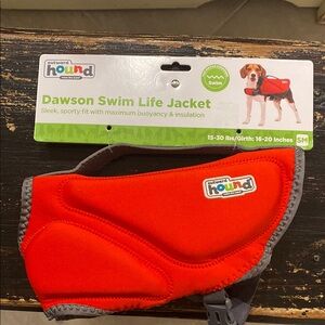 Outward Hound Red Swim Life Jacket Sz Sm 15-30 lbs.:16-20 “